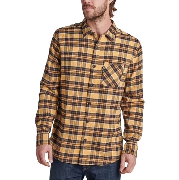 Reef Kosma One Pocket Long Sleeve Flannel Plaid Work Shirt Oak Bluff XL - Picture 1 of 7